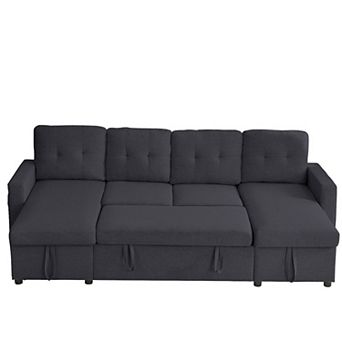 Sectional Sleeper Sofa with Pull Out Bed