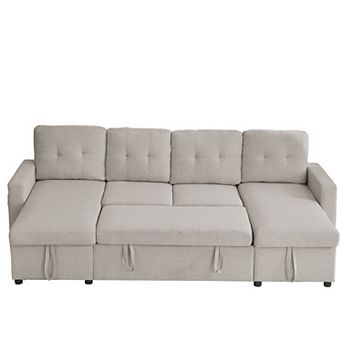 Sectional Sleeper Sofa with Pull Out Bed