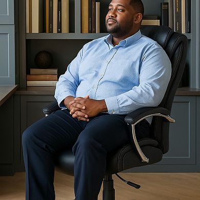 GOODSILO Ergonomic High-Back Office Chair with Adjustable Height and Lumbar Support