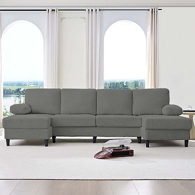 110" W Oversized U Shaped Sectional Sofa Couch