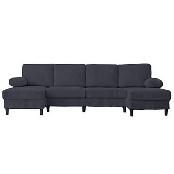 110" W Oversized U Shaped Sectional Sofa Couch