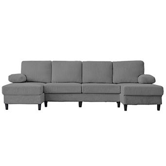 110" W Oversized U Shaped Sectional Sofa Couch
