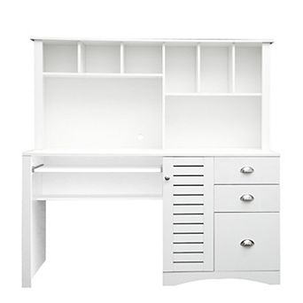 Home Office Computer Desk with Hutch Ample Storage Space