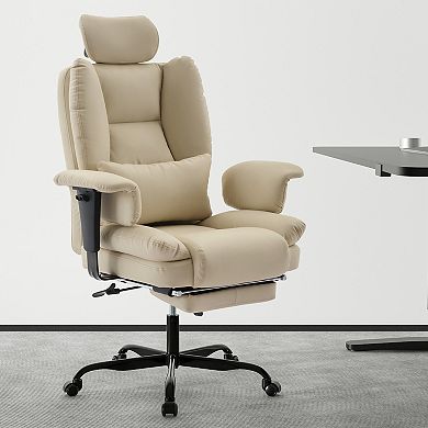 Ergonomic High-Back Office Chair with Adjustable Lumbar Support and Headrest