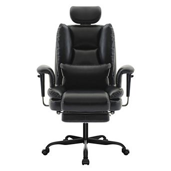 Ergonomic High-Back Office Chair with Adjustable Lumbar Support and Headrest