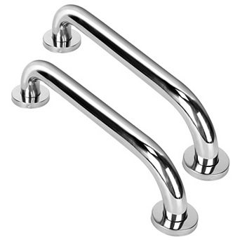 Shower & Toilet Grab Bar 2 pc Anti-Slip Stainless Steel Safety Handle