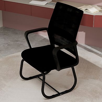 Minimalist Modern Office Chair with Ergonomic Mesh Backrest and Comfortable Cushion Seating