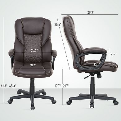 GOODSILO Ergonomic High-Back Executive Office Chair with Adjustable Height and Swivel Function
