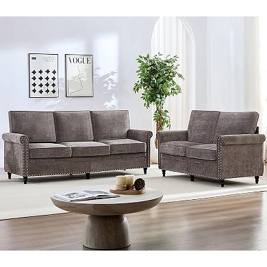 2 Pieces Living Room Sofa Set