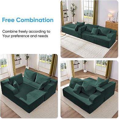 106" L-Shape Sofa Couch