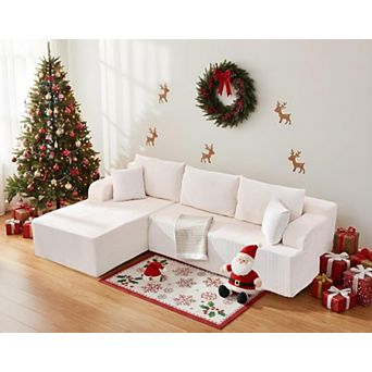 106" L-Shape Sofa Couch