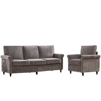 Chenille Sectional Sofa Sets