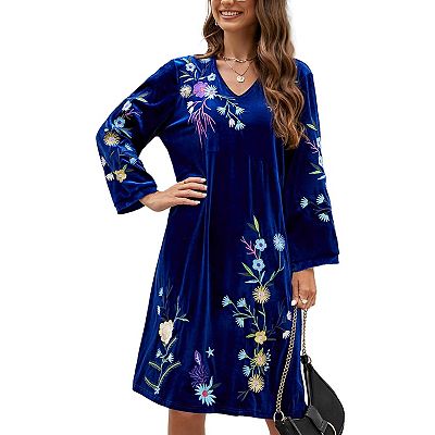 princess polly baby blue dress Lace Embroidered Boho See-through Maternity Photoshoot Dress – Glamix  Maternity main image 1