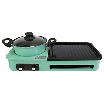 Smokeless 3-in-1 Hot Pot & Grill with Non-Stick Surface