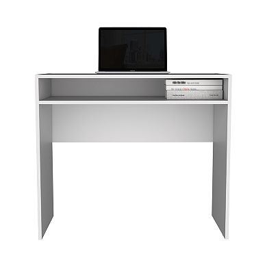 Stella 35" Wide Writing Desk With Shelf