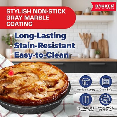 10-Piece Nonstick Carbon Steel Baking Pan Set Oven Safe Up to 450°F