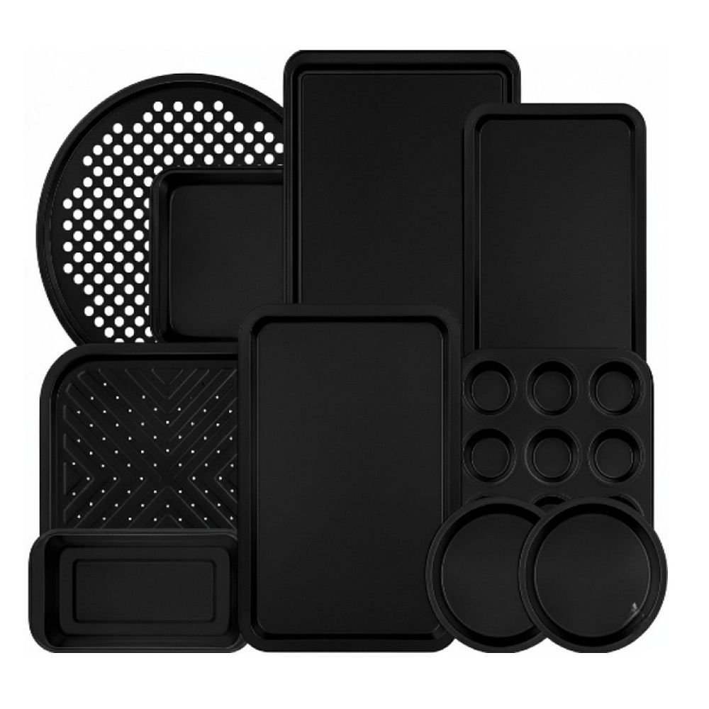 BAKKEN 10-Piece Nonstick Carbon Steel Bakeware Set, Stackable, Oven Safe 450°F