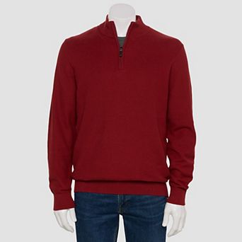 Men's IZOD Honeycomb Quarter-Zip Sweater