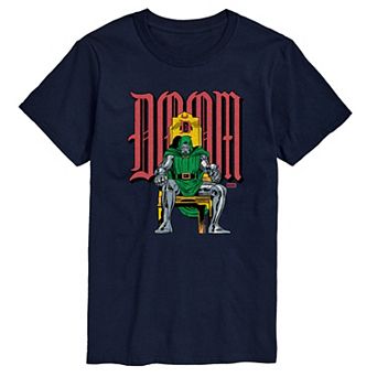Men's Marvel Doctor Doom Throne Distressed Graphic Tee
