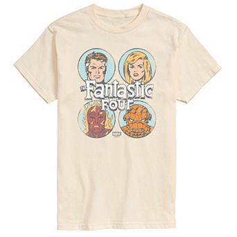 Men's Marvel The Fantastic Four Grid Distressed Graphic Tee