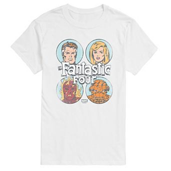 Men's Marvel The Fantastic Four Grid Distressed Graphic Tee