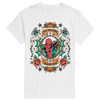 Men's Marvel The Amazing Spider-Man Vintage Tattoo Graphic Tee