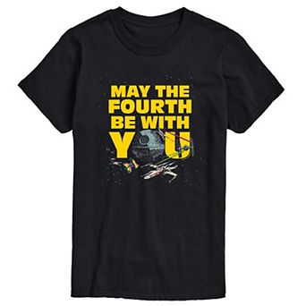 Men's Star Wars May The Fourth Be With You Graphic Tee