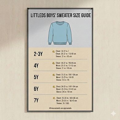 Boy's Striped Cartoon Bear Sweater