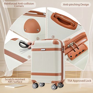 3-Piece Carry-On Luggage Set