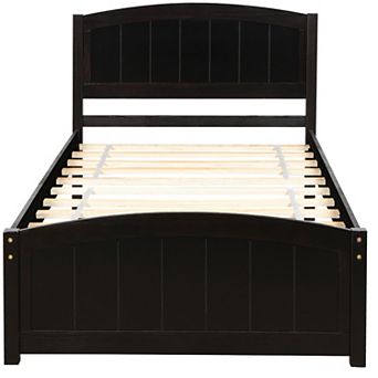 Merax Wood Platform Bed with Headboard