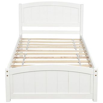 Merax Wood Platform Bed with Headboard
