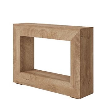 47Inch Long Console Table for Entryway, Farmhouse Narrow Sofa Table Behind The Couch with Storage