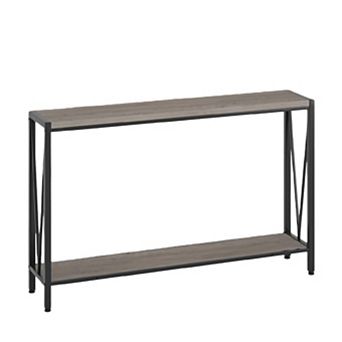 Entryway Sofa Table with 2 tier Storage Shelves - Multi-Functional Console Table