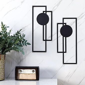 Vertical Geometric Minimalist Wall Art