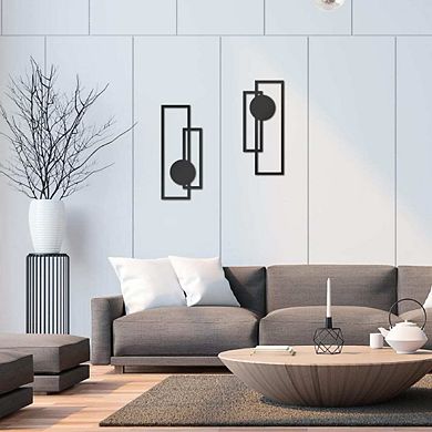 Vertical Geometric Minimalist Wall Art