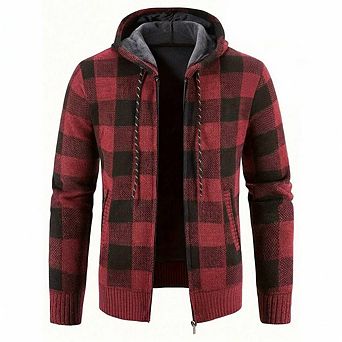 Men's Zip-Up Sherpa Lined Hoodie