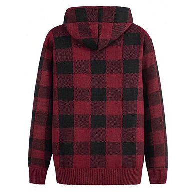 Men's Zip-Up Sherpa Lined Hoodie