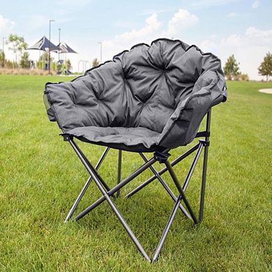 Folding Camp Chair With Cushion