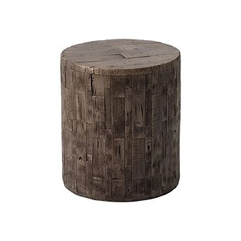 Lightweight Cylinder Accent Outdoor Side Table