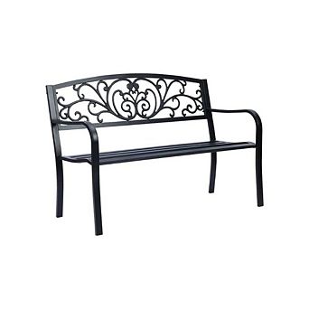 Simply Elegant Metal Park Patio Bench