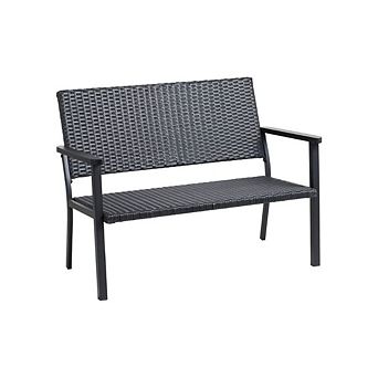 Outdoor Loveseat With Metal Frame