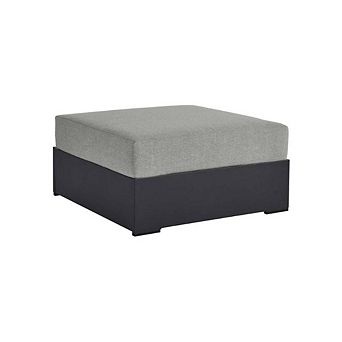 Outdoor Ottoman With Weather-Resistant Cushion
