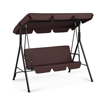 Patio Canopy Swing With Removable Cushion