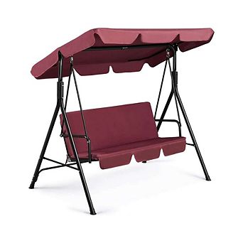 Patio Canopy Swing With Removable Cushion