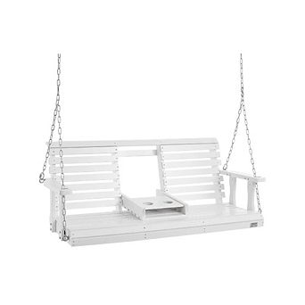 Heavy-Duty Wooden Porch Swing Chair