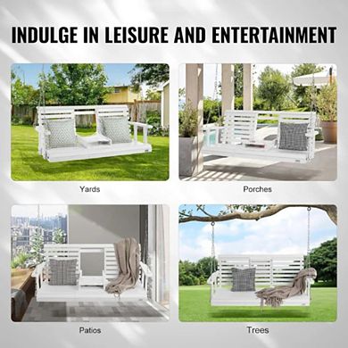 Heavy-Duty Wooden Porch Swing Chair