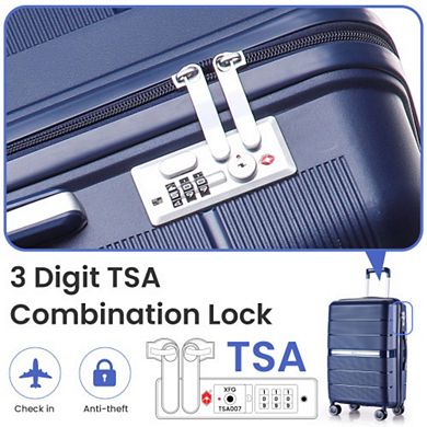 4-Piece Pp Lightweight & Durable Expandable Suitcase