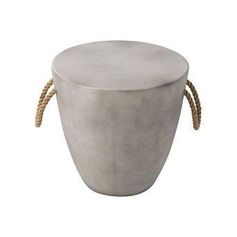 Faux Concrete Outdoor Side Table