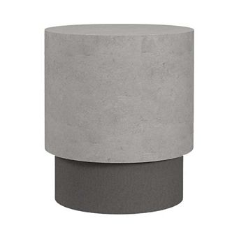 Concrete Finish Round Side Table
