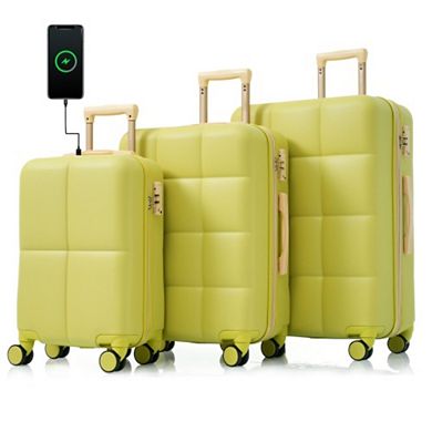 3-Piece Usb Hard Luggage